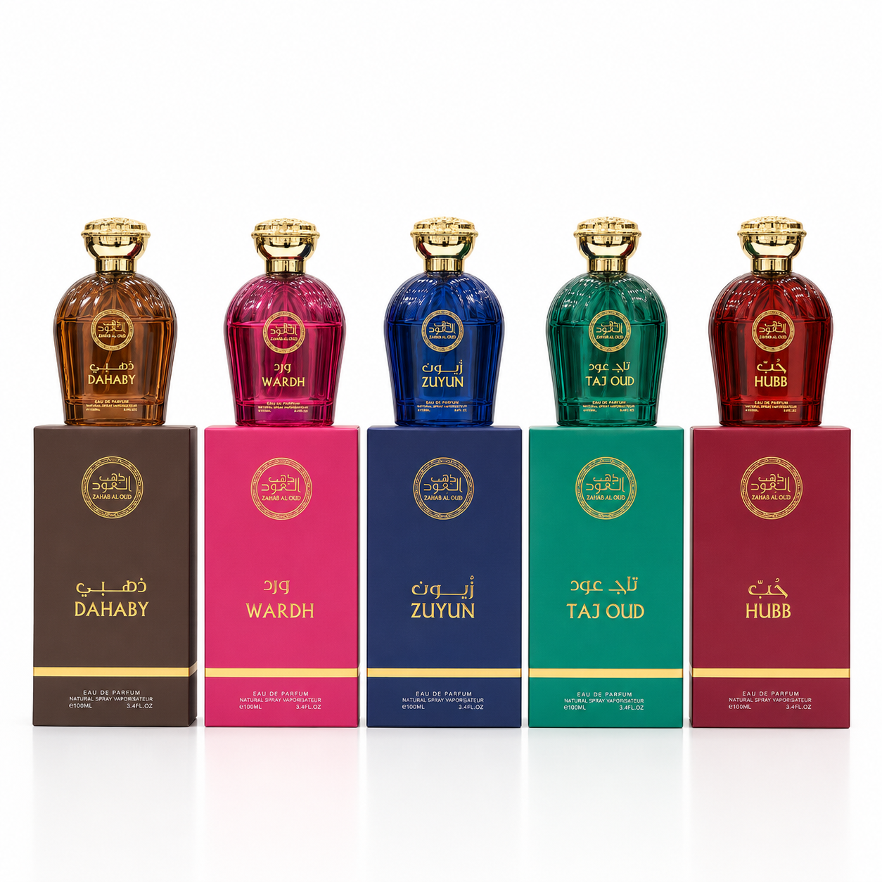 Zahab Al Oud Signature Collection – 5 Premium Perfumes