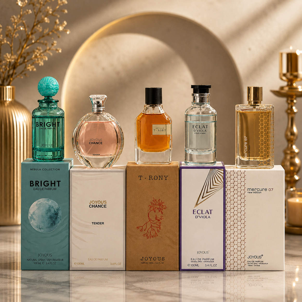 Joyous Luxury Perfume Collection – 5 Premium Fragrances