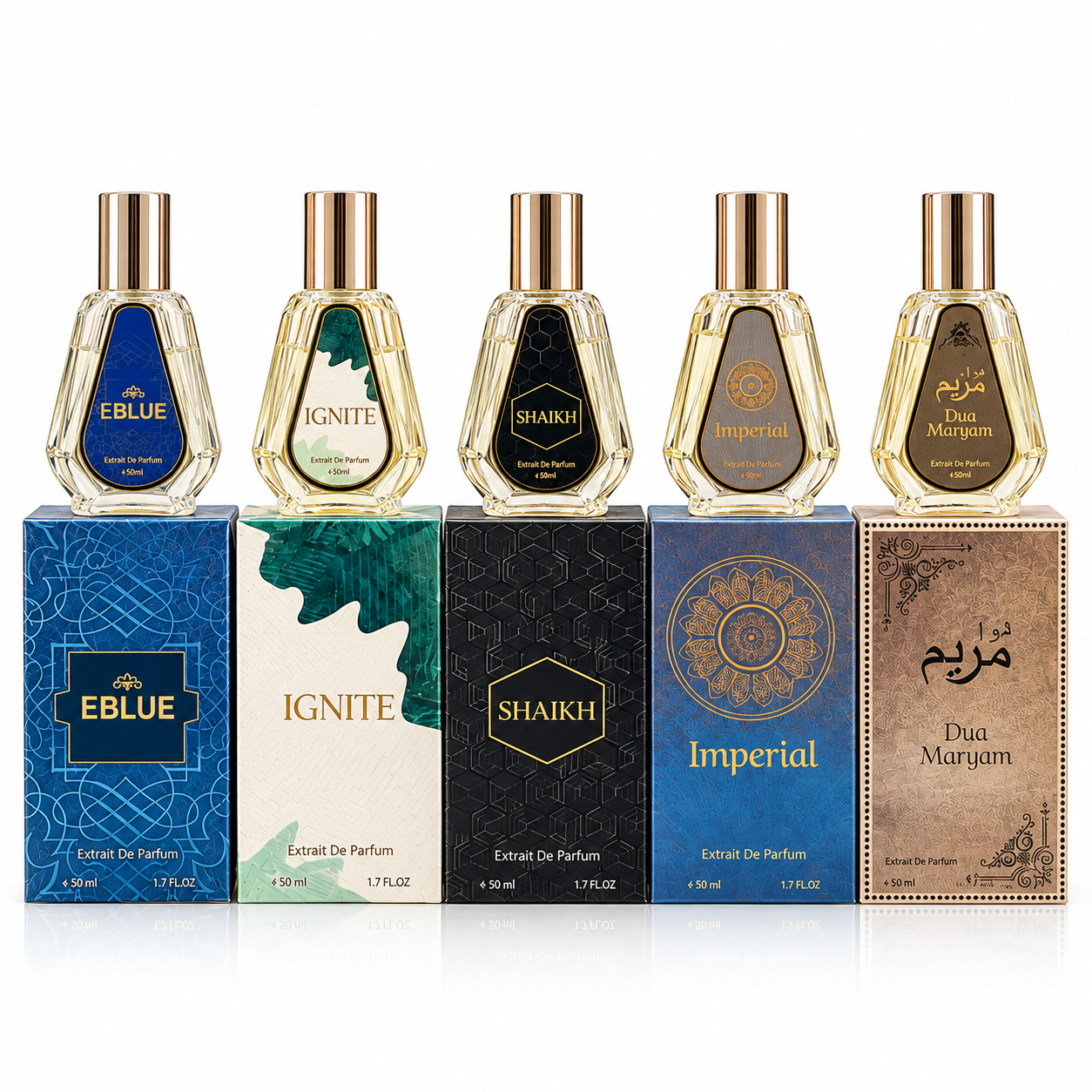 EIWA Perfumes – 5-Piece Luxury Fragrance Collection
