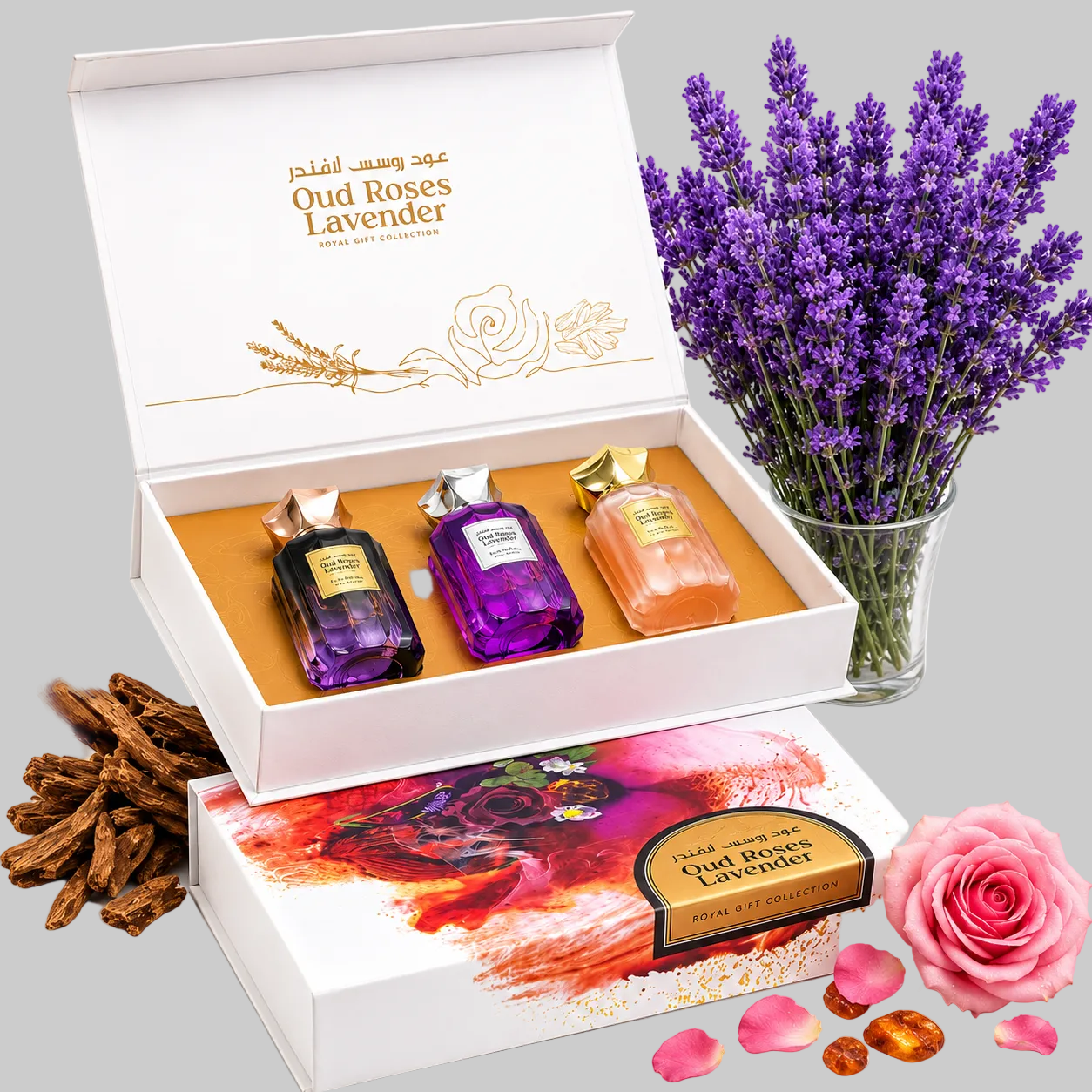 Oud Roses Lavender Royal Gift Collection