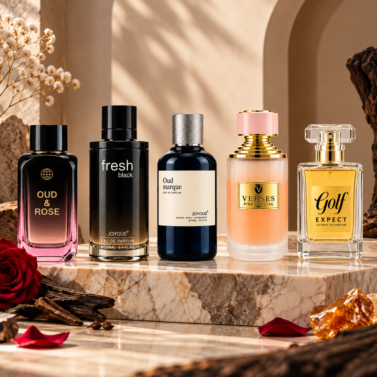 JOYOUS Signature Collection – 5 Premium Perfumes
